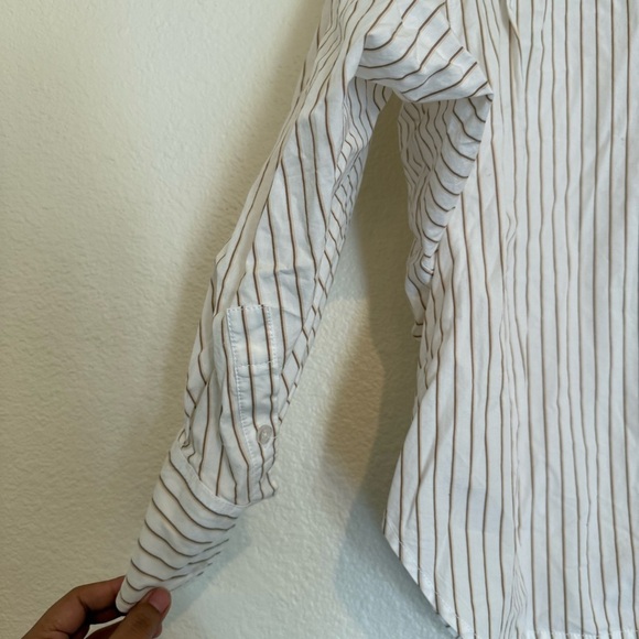 NWOT free people Sabine Striped Articulated Shirt - Picture 14 of 15